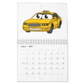 輸送漫画のイラストレーション カレンダー (3月 2027)