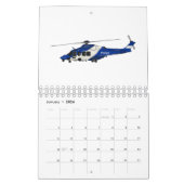 輸送漫画のイラストレーション カレンダー (1月 2026)