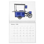 輸送漫画のイラストレーション カレンダー (2月 2026)