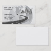 輸送用のワールドグローブ付きカ国際的ード 名刺 (正面/裏面)