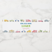 輸送用トラック誕生日ウォーターボトルラベル ペットボトルラベル (シングルラベル)