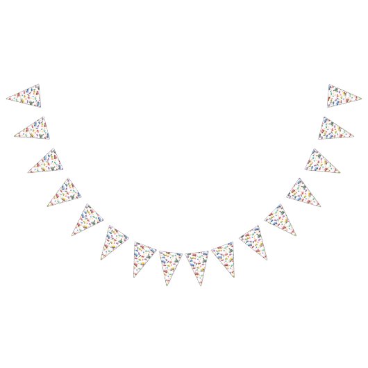 輸送用ホワイトバンティングバナー バンティングフラッグ (全)