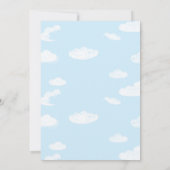 輸送用飛行機バスバルーン誕生日招待状 招待状 (裏面)