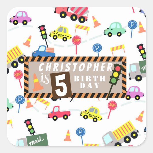 輸送白 スクエアシール (正面)