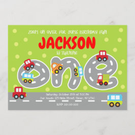 輸送第一誕生日招待状 招待状