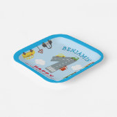 輸送第1期の誕生日パーティー ペーパープレート (傾斜あり)