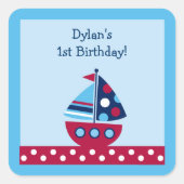 輸送船のステッカー封筒用シール スクエアシール (正面)