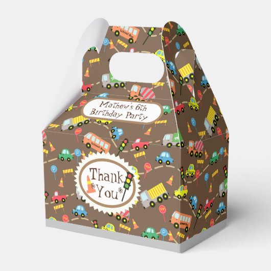 輸送茶色の好意ボックス フェイバーボックス (正面サイド)