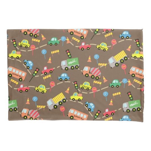 輸送茶色。 枕カバー (正面)