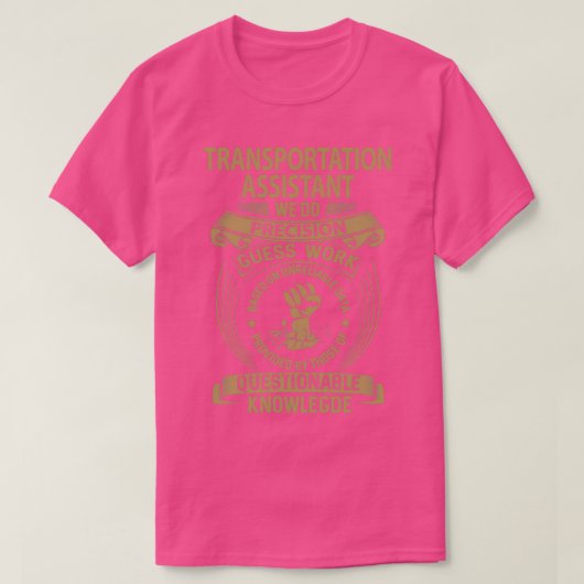 輸送補助私たちは精密なギフトアイテムを行う Tシャツ (デザイン正面)