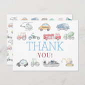 輸送誕生日サンキューカード サンキューカード (正面/裏面)