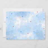 輸送誕生日パーティーの写真 招待状 (裏面)