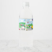 輸送誕生日パーティーウォーターボトルラベル ペットボトルラベル (裏面)