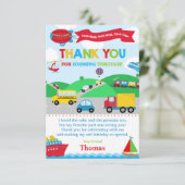 輸送誕生日パーティーサンキューカード 招待状 (スタンド正面)