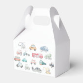 輸送誕生日パーティーメッセージカード、ギフトラベル フェイバーボックス (裏面サイド)