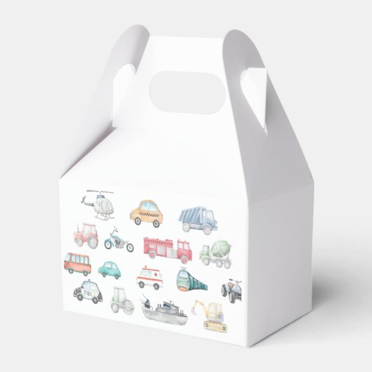 輸送誕生日パーティーメッセージカード、ギフトラベル フェイバーボックス (裏面サイド)