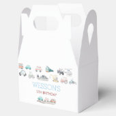 輸送誕生日パーティーメッセージカード、ギフトラベル フェイバーボックス (オープン)