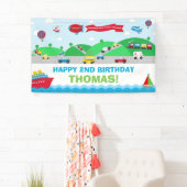 輸送誕生日パーティー歓迎の背景 横断幕 (インサイチュ)