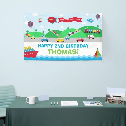 輸送誕生日パーティー歓迎の背景 横断幕 (トレードショー)
