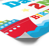 輸送誕生日パーティー歓迎サインのポスター ポスター (角)