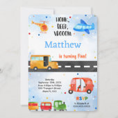 輸送誕生日パーティー 招待状 (正面)