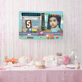 輸送誕生日写真 横断幕