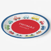 輸送誕生日招待状 ペーパープレート (アングル)