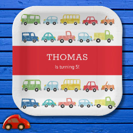 輸送誕生日招待状 ペーパープレート