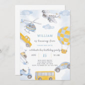 輸送誕生日招待状 招待状 (正面/裏面)