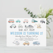 輸送誕生日招待状 招待状 (スタンド正面)