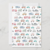 輸送誕生日招待状 招待状 (裏面)