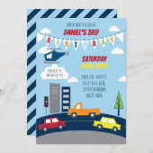 輸送誕生日招待状 招待状 (正面/裏面)