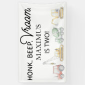 輸送誕生日，ボーイ，乗り物誕生日  横断幕 (縦)