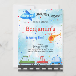 輸送誕生日 招待状