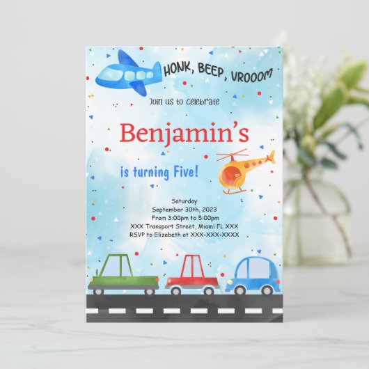 輸送誕生日 招待状 (スタンド正面)