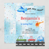 輸送誕生日 招待状 (正面/裏面)