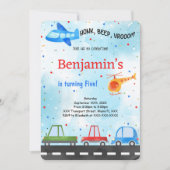 輸送誕生日 招待状 (正面)