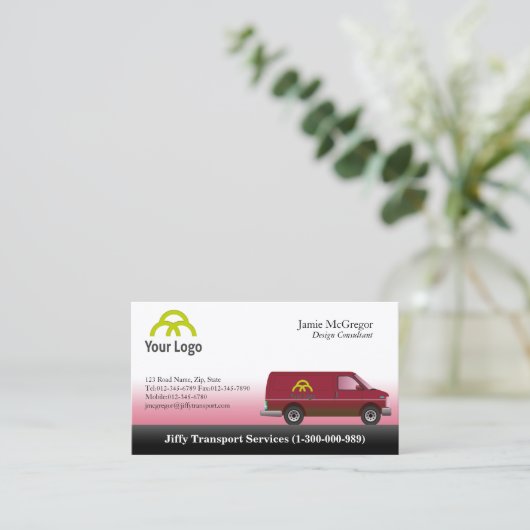 輸送赤バンの名刺 名刺 (スタンド正面)