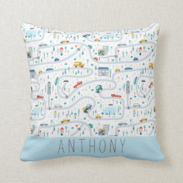 輸送車とトラック クッション