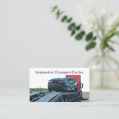 輸送車の自動車運送会社 名刺 (スタンド正面)