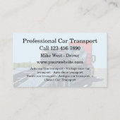 輸送車の自動車運送会社 名刺 (裏面)