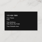 輸送車の車の運転者 名刺 (裏面)