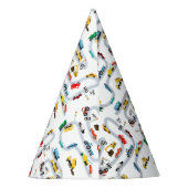 輸送車両交通ストップ誕生日 パーティーハット (裏面)