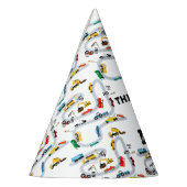 輸送車両交通ストップ誕生日 パーティーハット (左)
