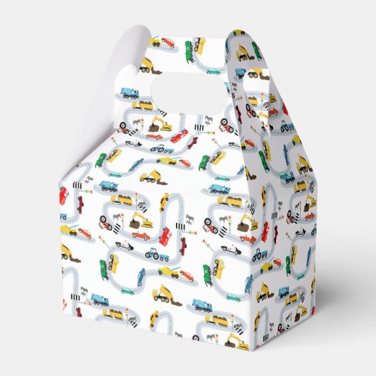 輸送車両交通ストップ誕生日 フェイバーボックス (裏面サイド)