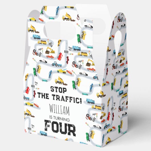 輸送車両交通ストップ誕生日 フェイバーボックス (オープン)