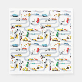 輸送車両車とトラック道路交通 スタンダードランチョンナプキン