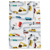 輸送車両車とトラック道路交通 ミディアムペーパーバッグ (正面)