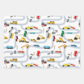 輸送車両車とトラック道路交通 ラッピングペーパーシート (正面2)