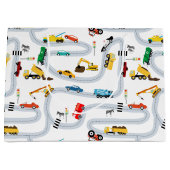 輸送車両車とトラック道路交通 ラージペーパーバッグ (正面)